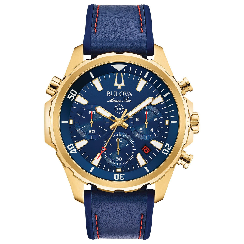 Men'S Bulova Marine Star Chronograph Watch (5985223409819)