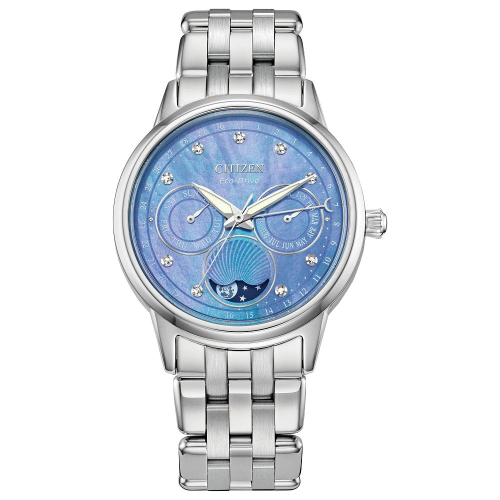 CITIZEN Eco-Drive Dress/Classic Eco Calendrier Ladies Stainless Steel (8434914623718)