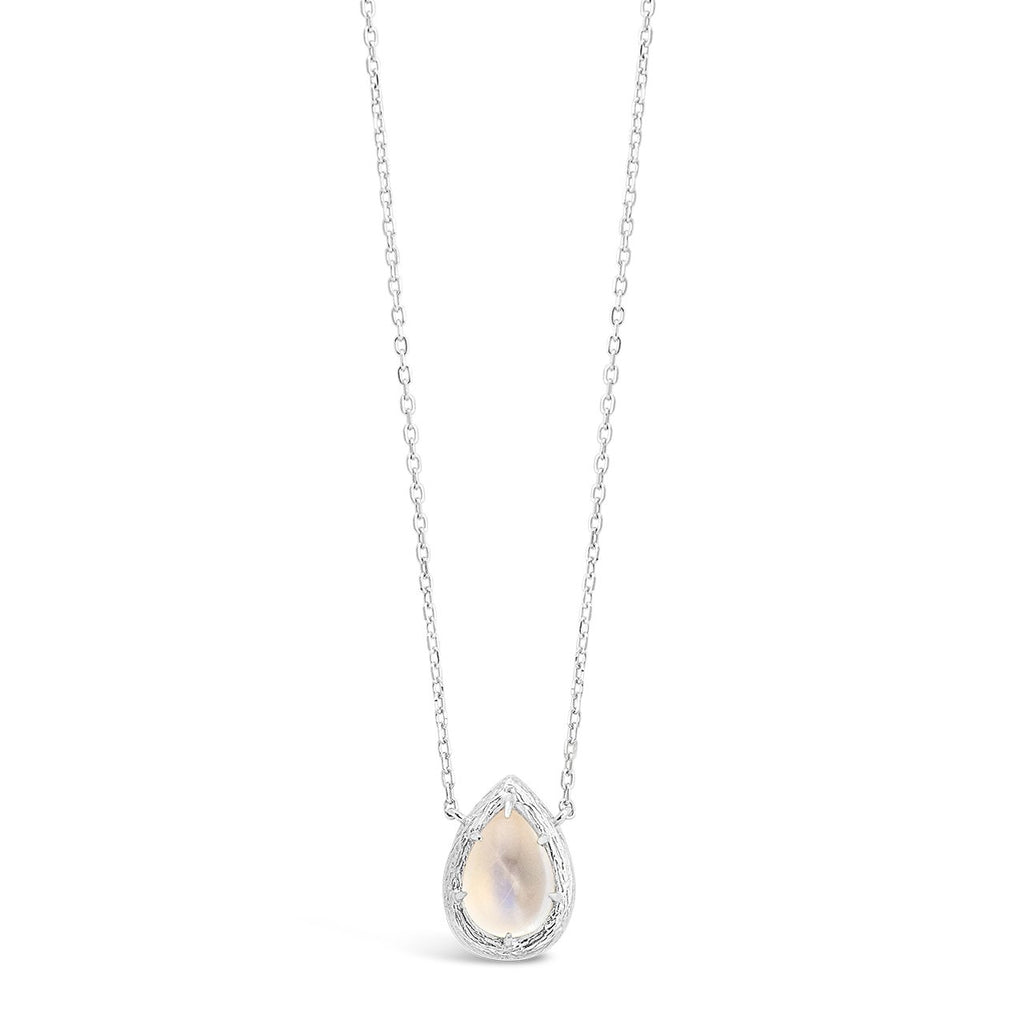 Dune Sterling Silver Moonstone Necklace (6967590846619)