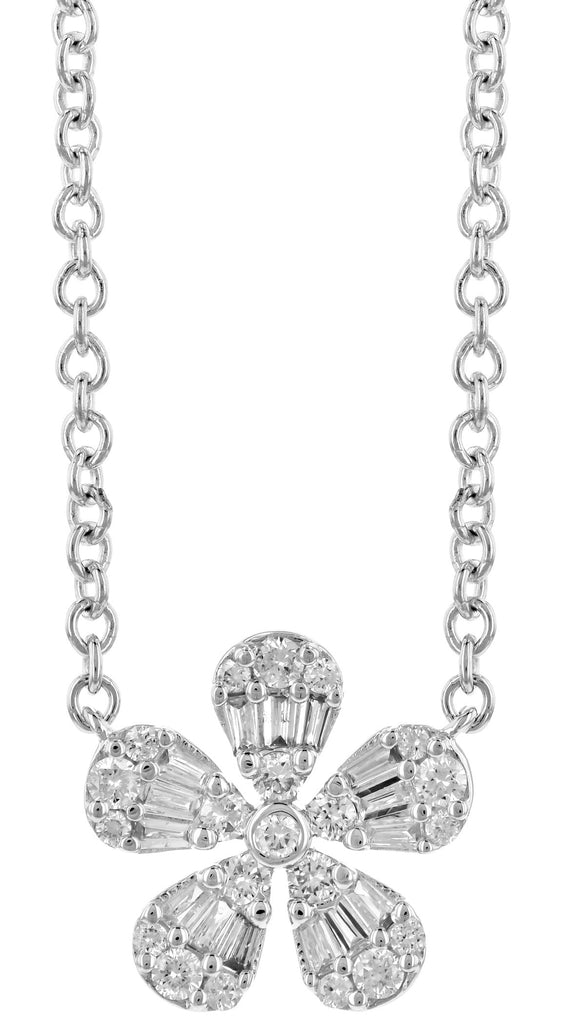 Diamond Flower Pendant (8055264739558)