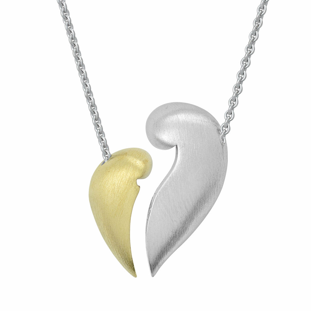 PETRA AZAR "NO GREATER LOVE" TWO-TONE STERLING SILVER AND GOLD-PLATED NECKLACE (4997414551596)