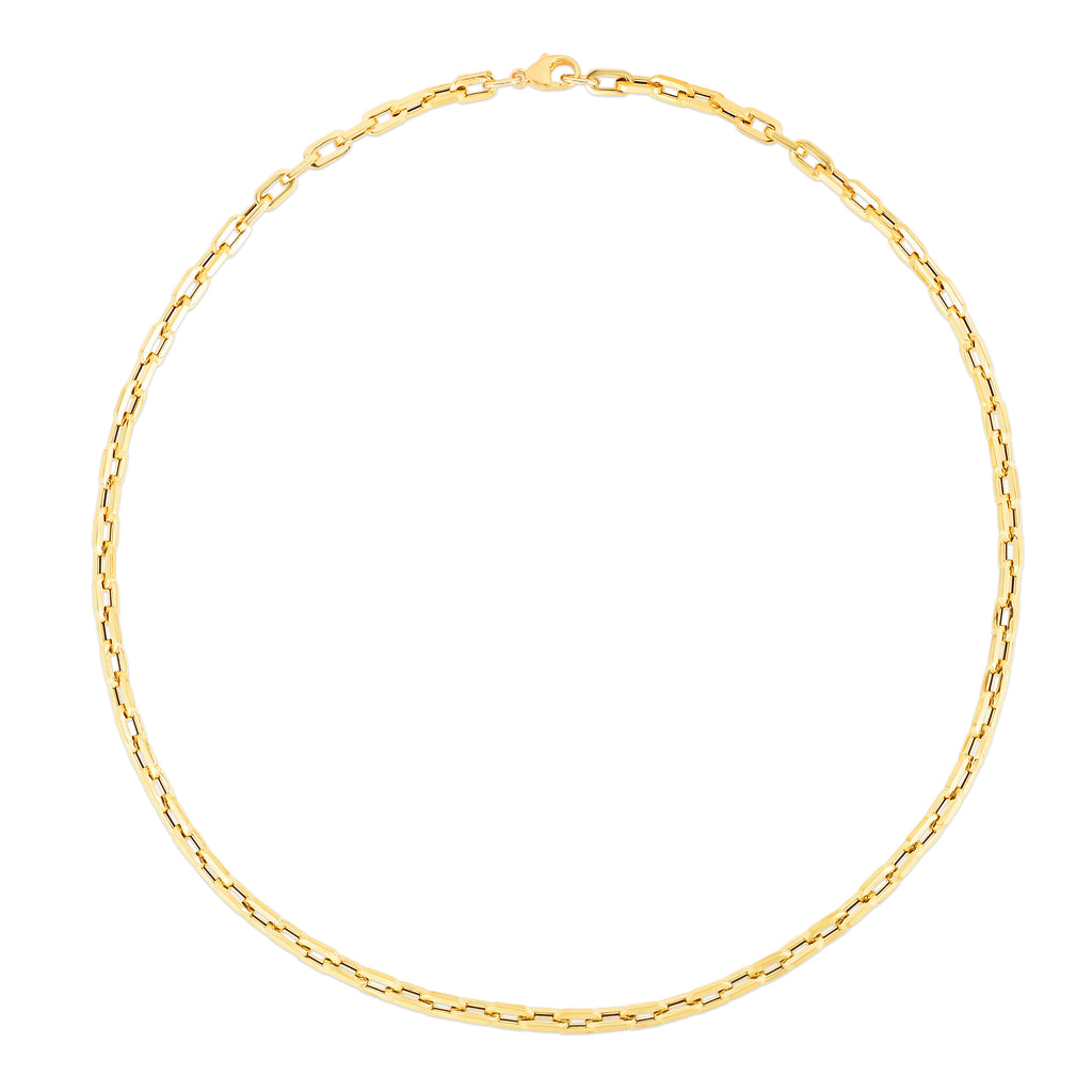 14K Corto Link Paperclip Chain Bracelet (8210050941158)