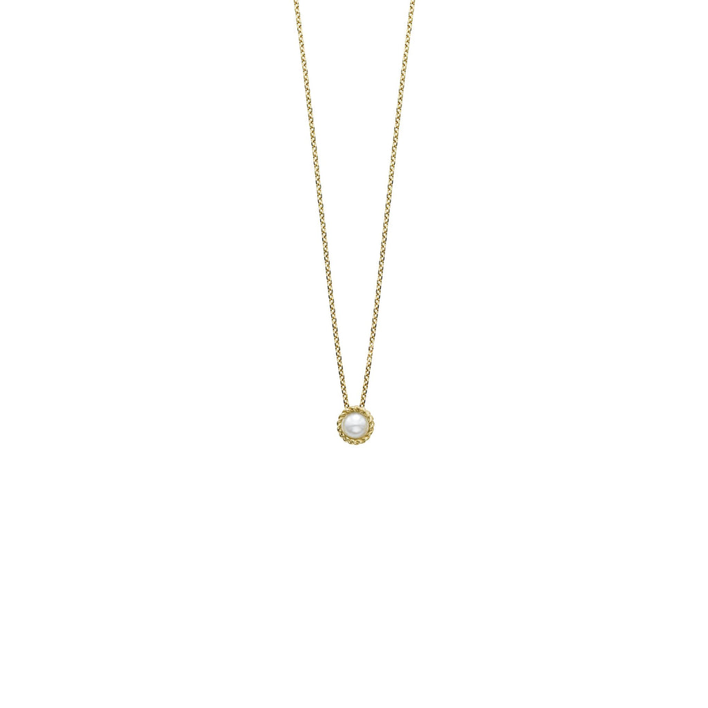 14K Gold Italian Cable Pearl Pendant (8210046484710)