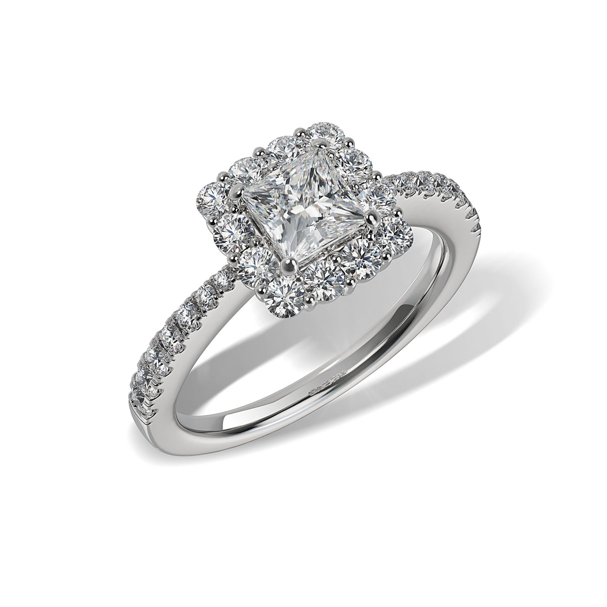 Lab Grown Diamond Halo Engagement Ring Michaels Jewelers