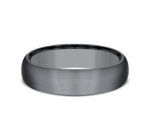 6mm Dark Tantalum Satin Finish Wedding Band (9039386771686)