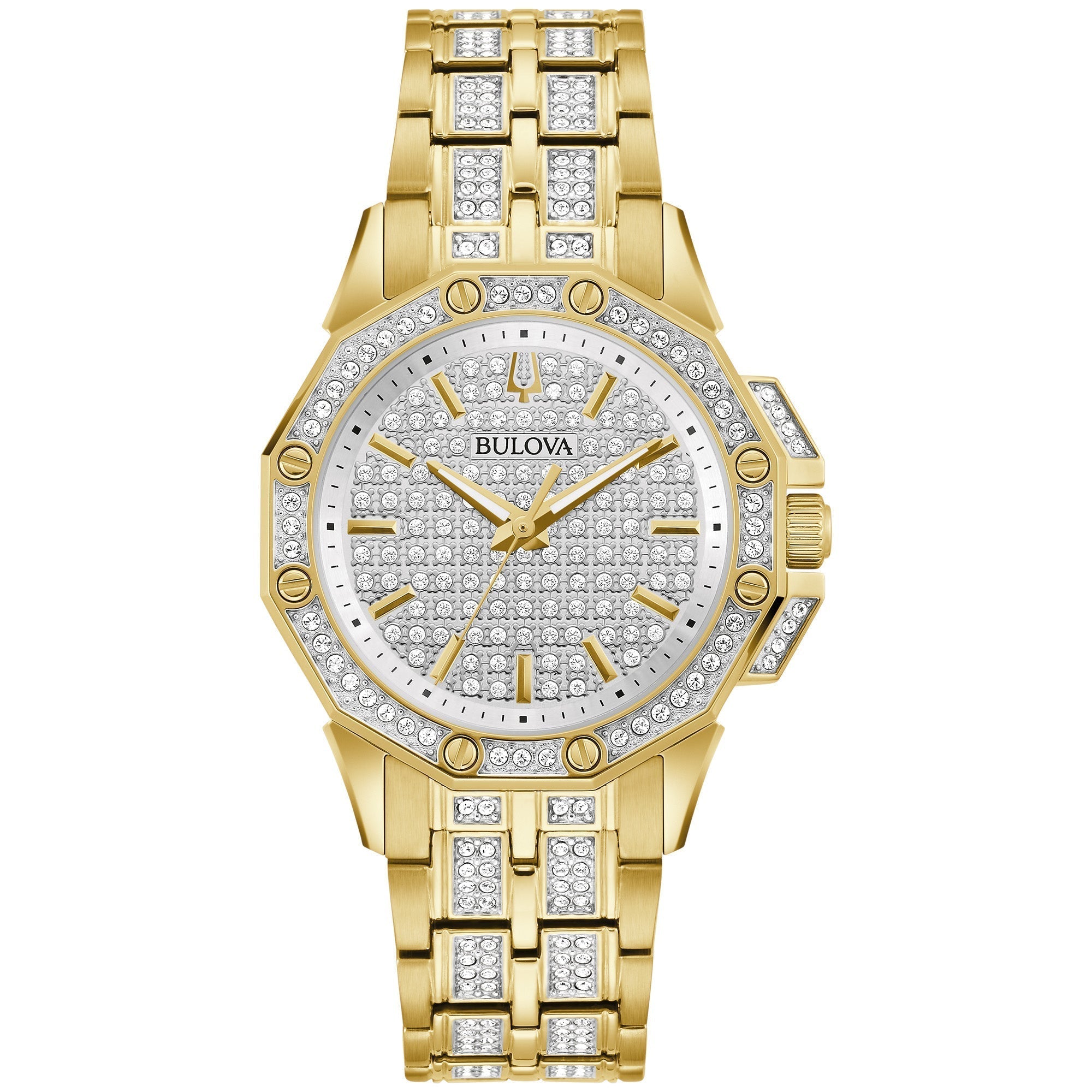 Bulova Dress/Classic Crystal Ladies Watch Stainless Steel Michaels Jewelers Bulova Dress/Classic Crystal Ladies Watch Stainless Steel Michaels Jewelers