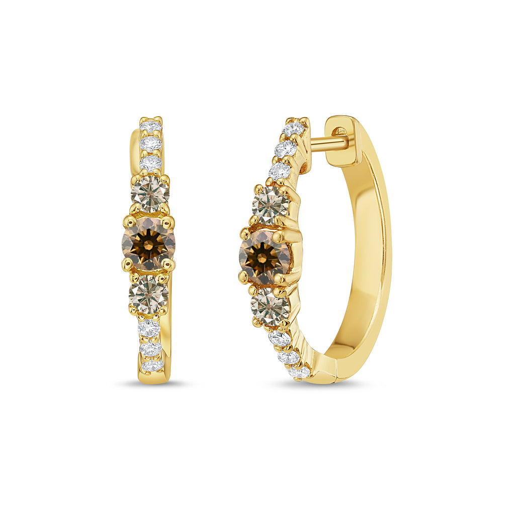 Desert Diamond Huggie Earrings