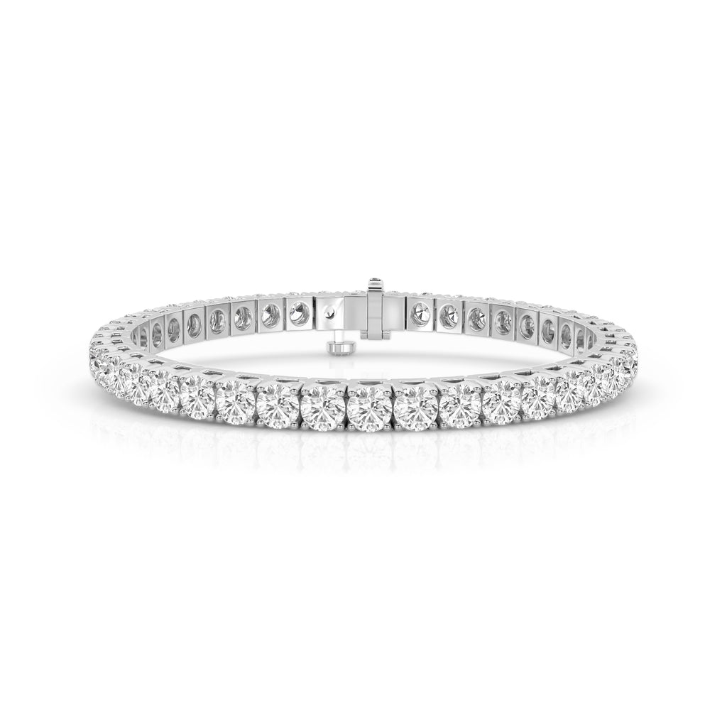 Round Cut Diamond Tennis Bracelet Approx. 8cttw