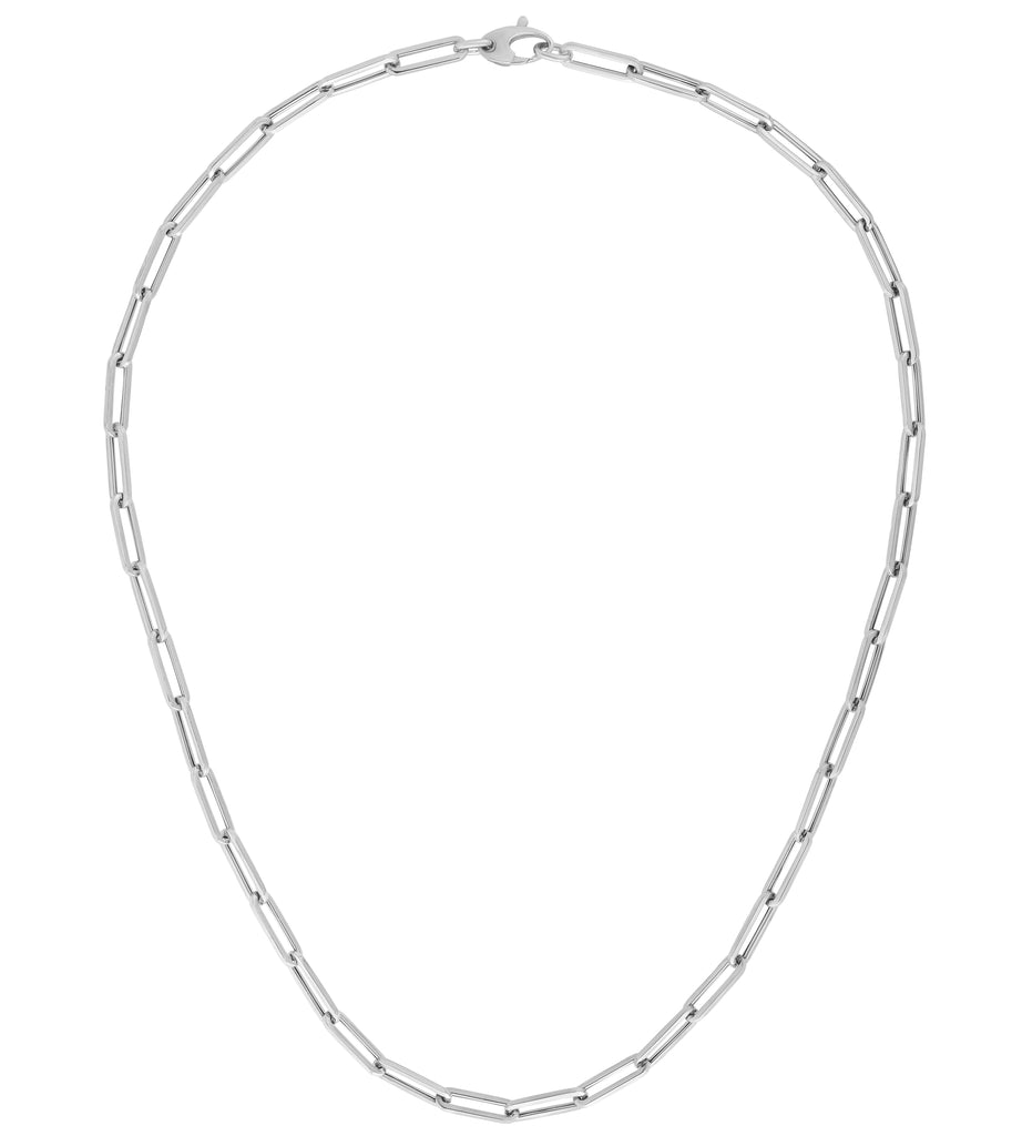 14K Gold 4.2mm Paperclip Chain (8950795436262)