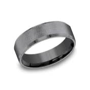 7mm Dark Tantalum Wirebrush Finish Wedding Band (9039386869990)