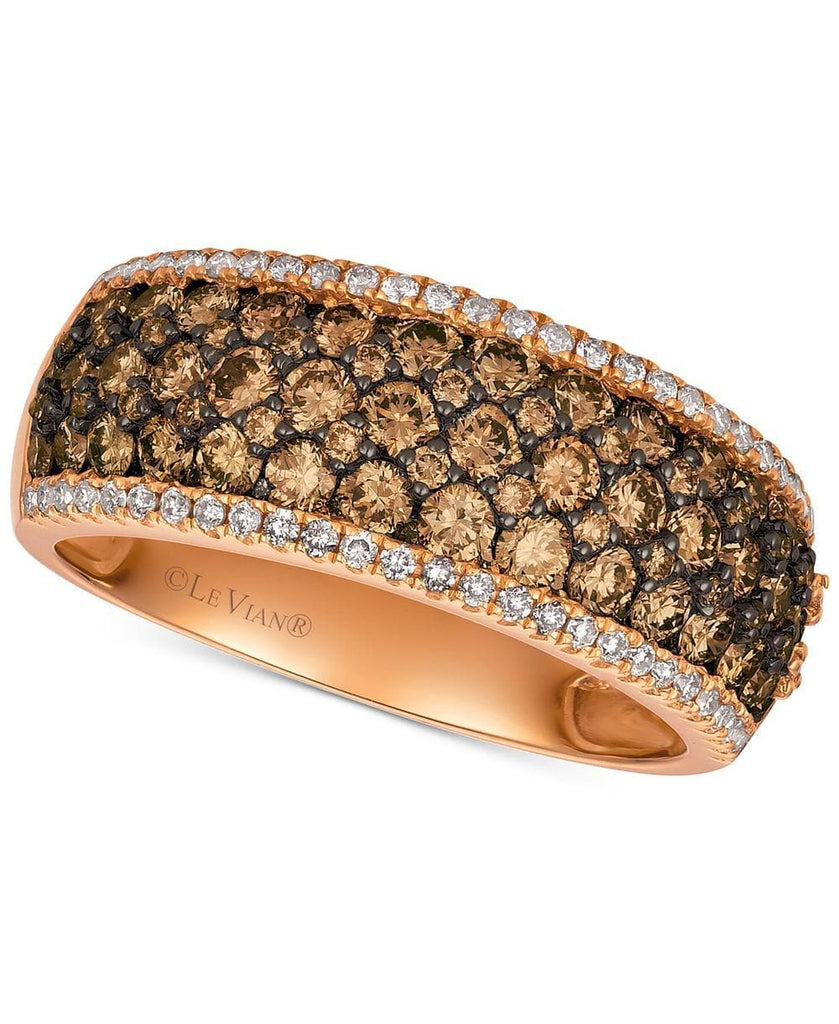 Le Vian Chocolatier® Diamond Wide Band (1-1/2 ct. t.w.) in 14k Rose Gold (5287571062939)
