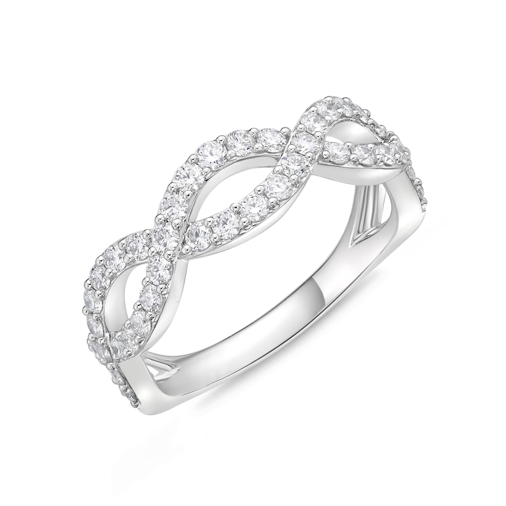 Infinity band with diamonds Clearance