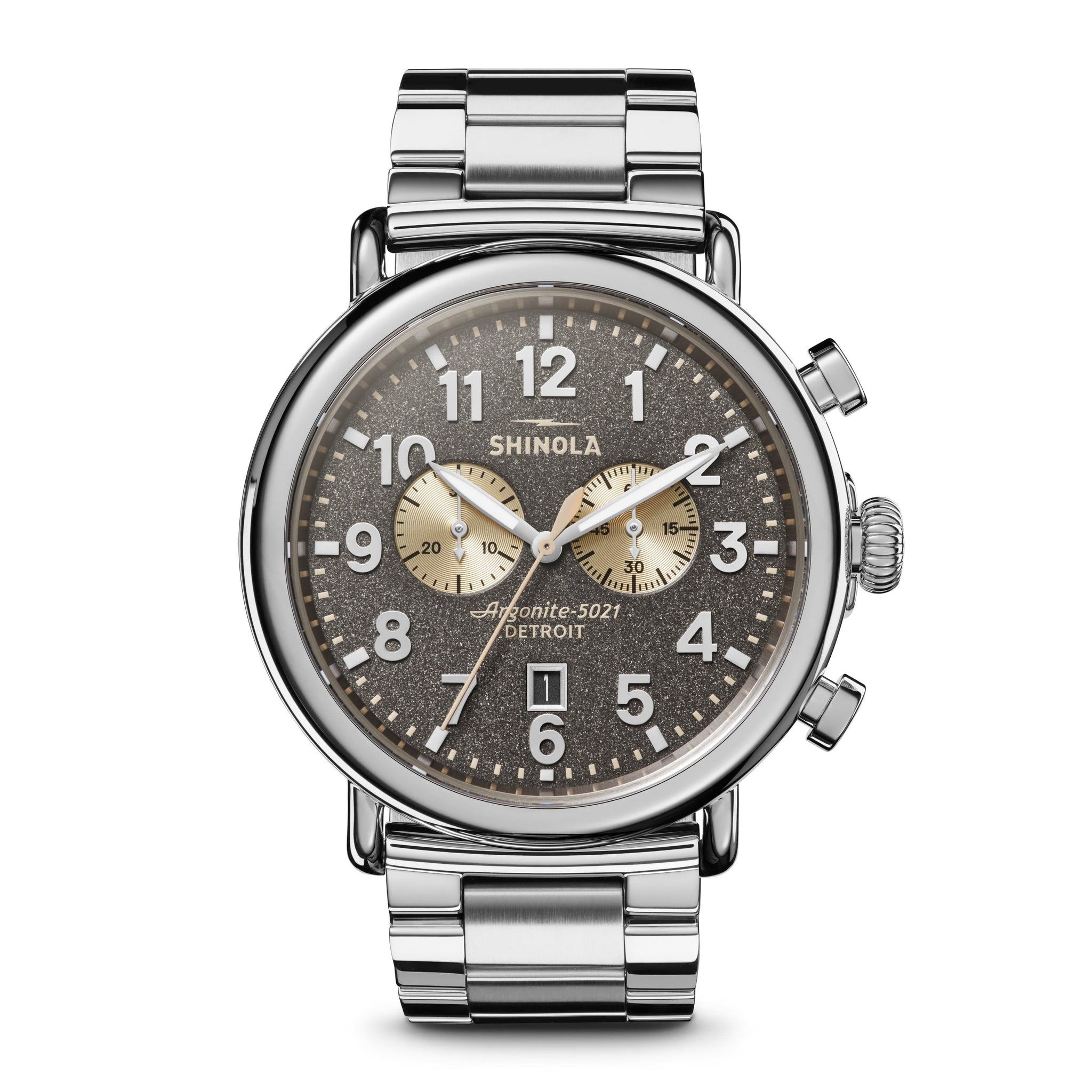 Shinola silver watch Shinola Derby Watch with Blue Mother of Pearl Dial and  main image 3
