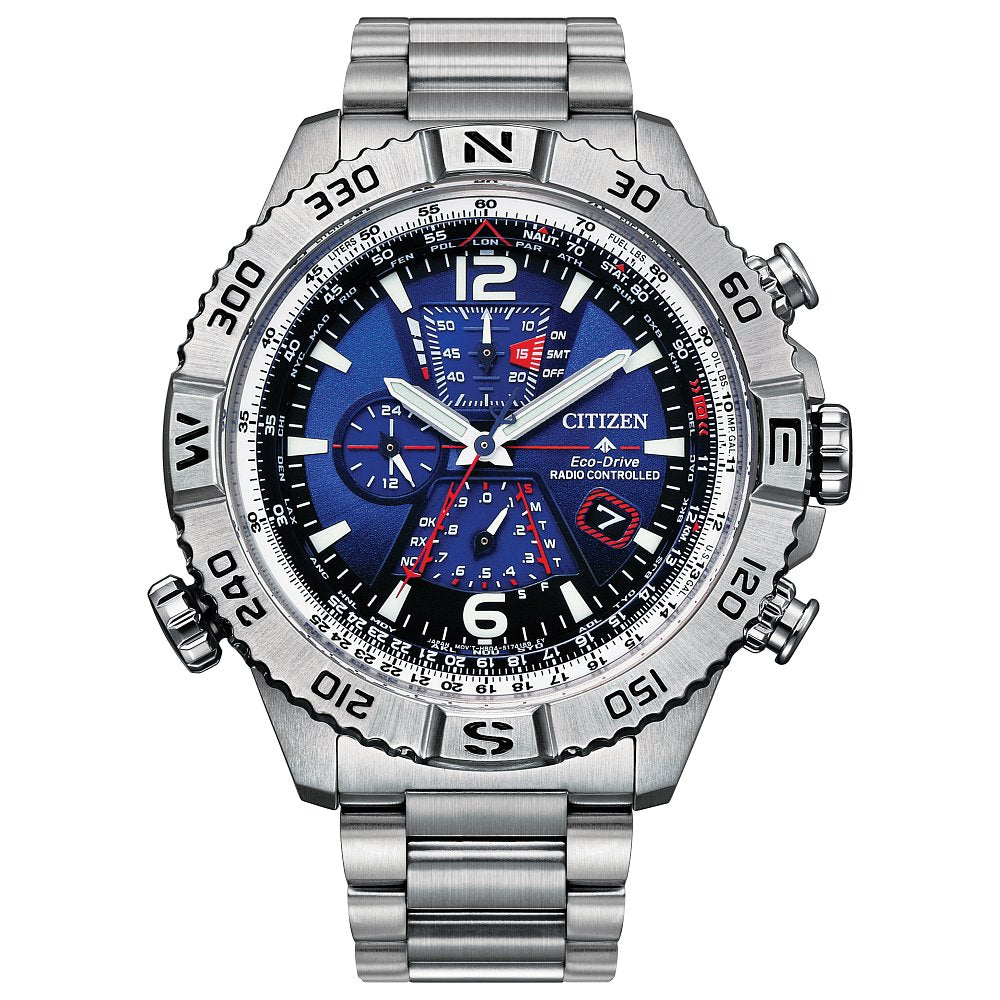 CITIZEN Eco-Drive Promaster Eco Navihawk Mens Stainless Steel (8434910429414)