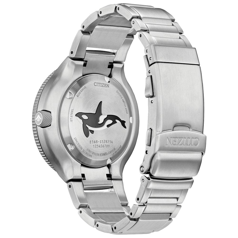 CITIZEN Eco-Drive Promaster Eco Orca Mens Stainless Steel (8434912887014)