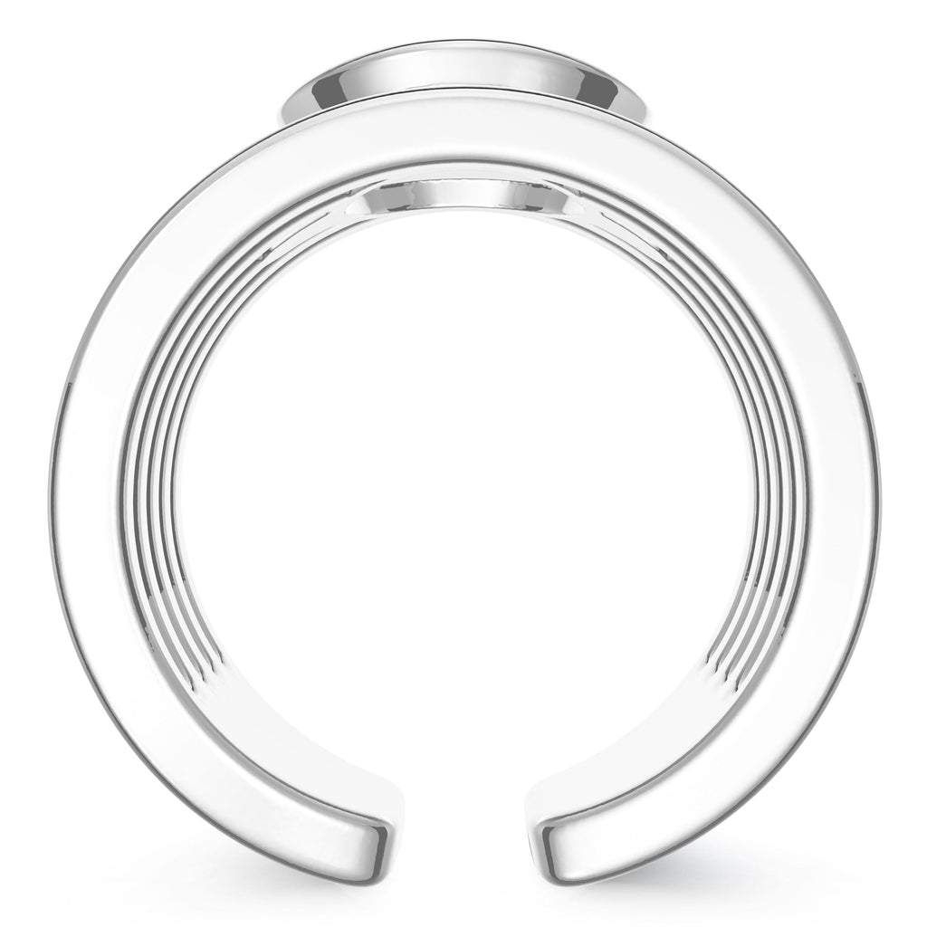 UCONN Diamond Logo Engraved Multiband Ring in Sterling Silver (5993472622747)
