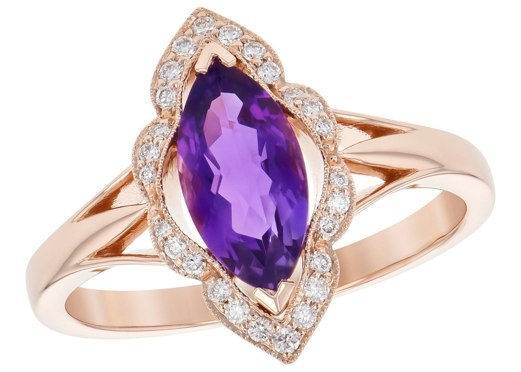 Purple Amethyst Ring (8055263854822)