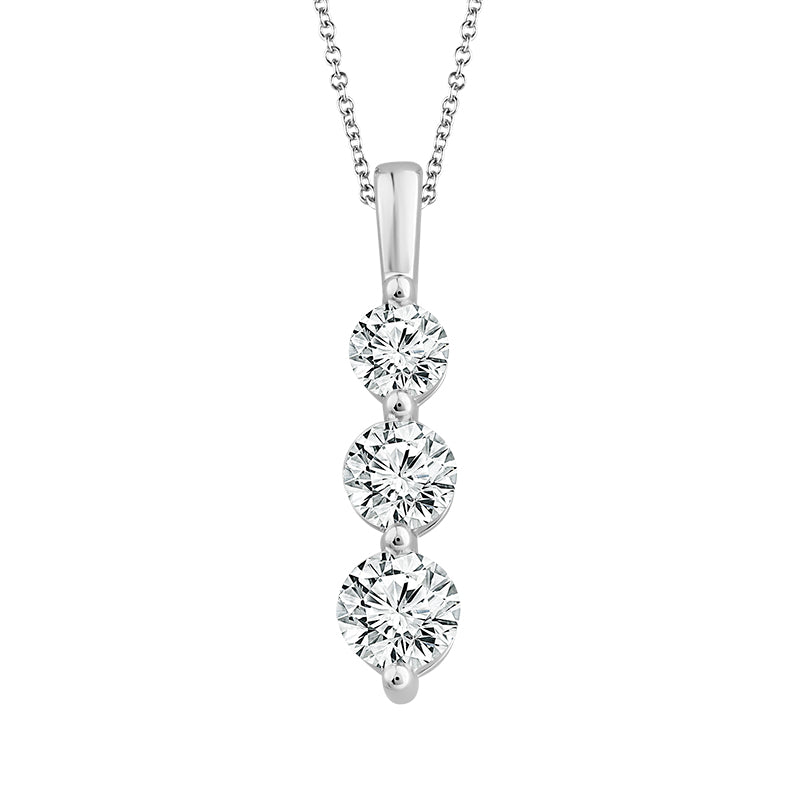 Diamond Fashion Pendant 0.75 ct tw 14k White Gold (8294423494886)
