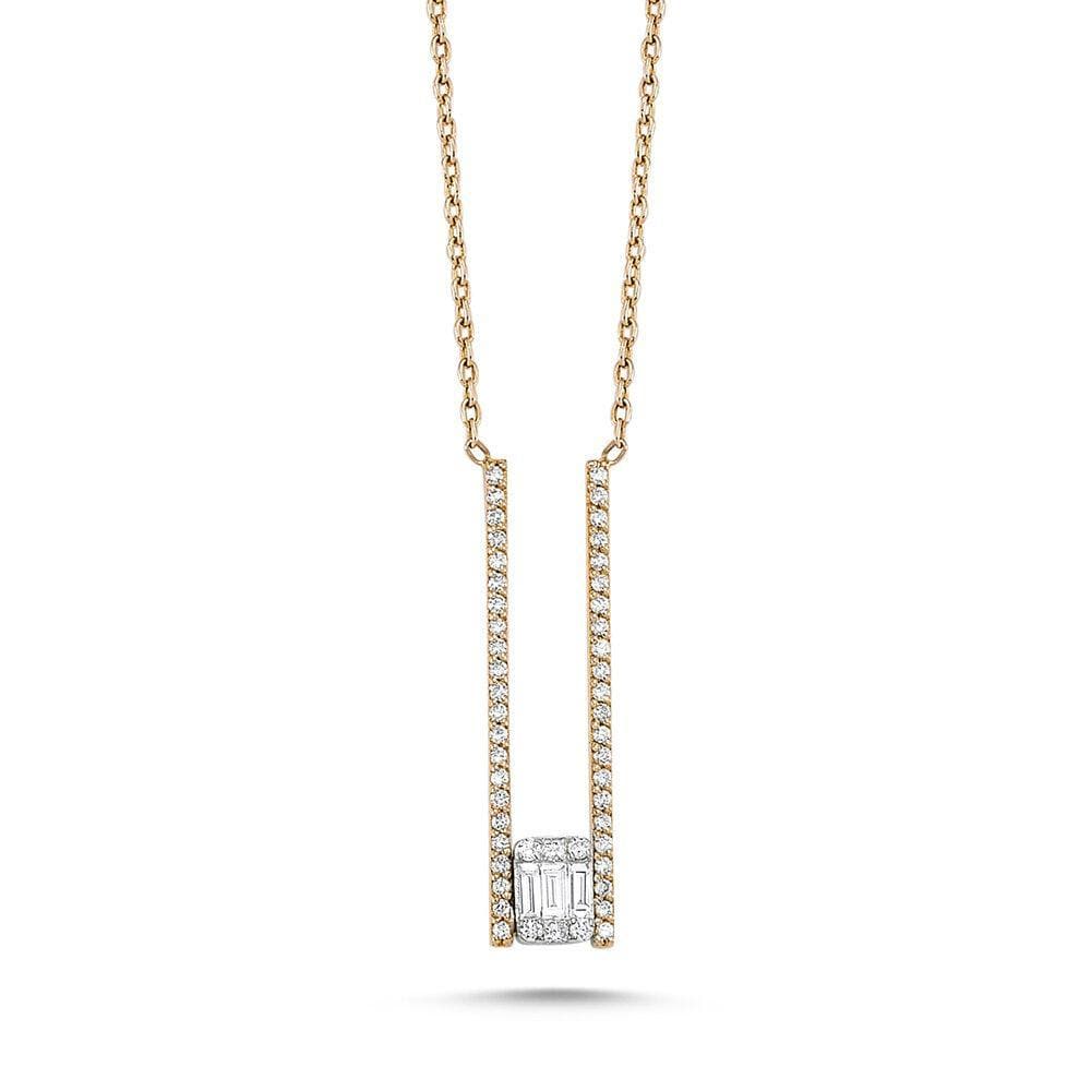 Own Your Story Suspended Illusion Necklace with Diamonds (5358077444251)