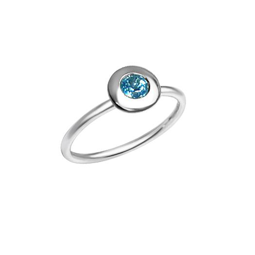 Matthia's & Claire Gemstone Ring with Blue Topaz (5383514554523)