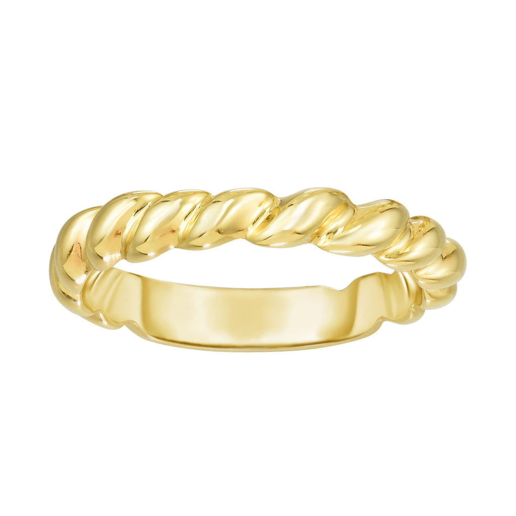 14kt Gold Size-7 Yellow Finish 3.7x21x1.5mm Polished Ring (5688345788571)
