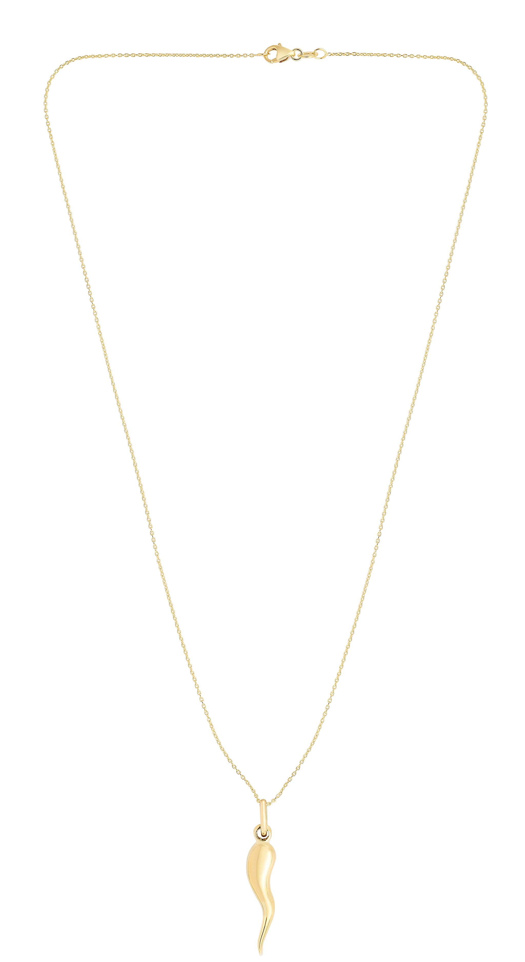 14k Gold - Horn Necklace / Pendant Necklace / 14k Yellow Gold horn Necklace / Sun Moon Charm 2024 Necklace / Gold Coin