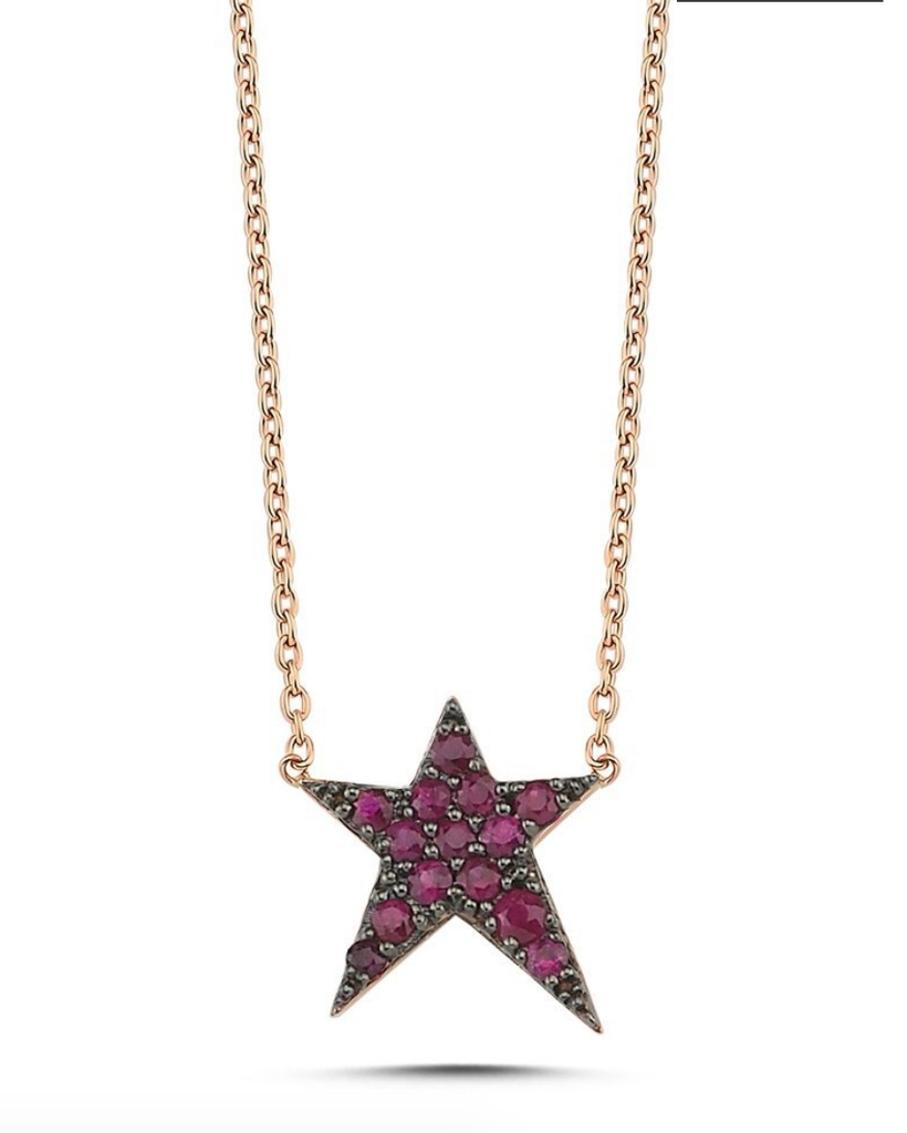 Own Your Story Ruby Rockstar Necklace (5358077837467)
