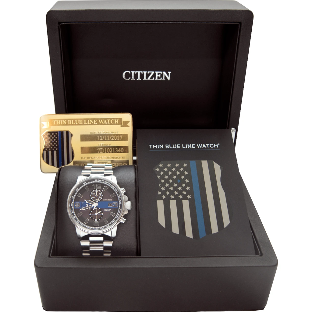 Men's Thin Blue Line Box Set Citizen Watch (4781542244396)