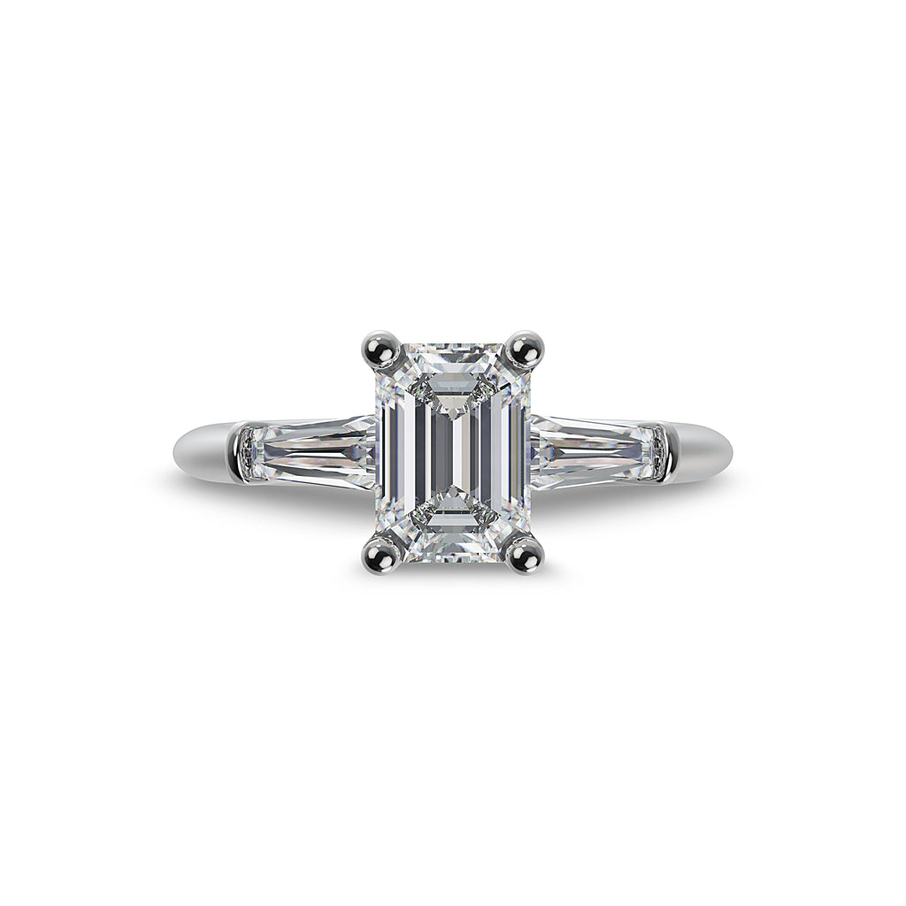 Lab Grown Diamond Three Stone Engagement Ring (8055182819558)