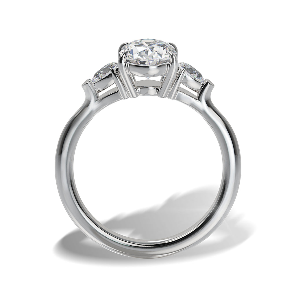 Lab Grown Diamond Three Stone Engagement Ring (8055182852326)