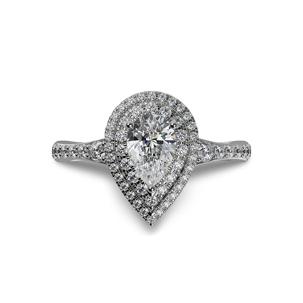 Lab Grown Diamond Halo Engagement Ring (8055182917862)