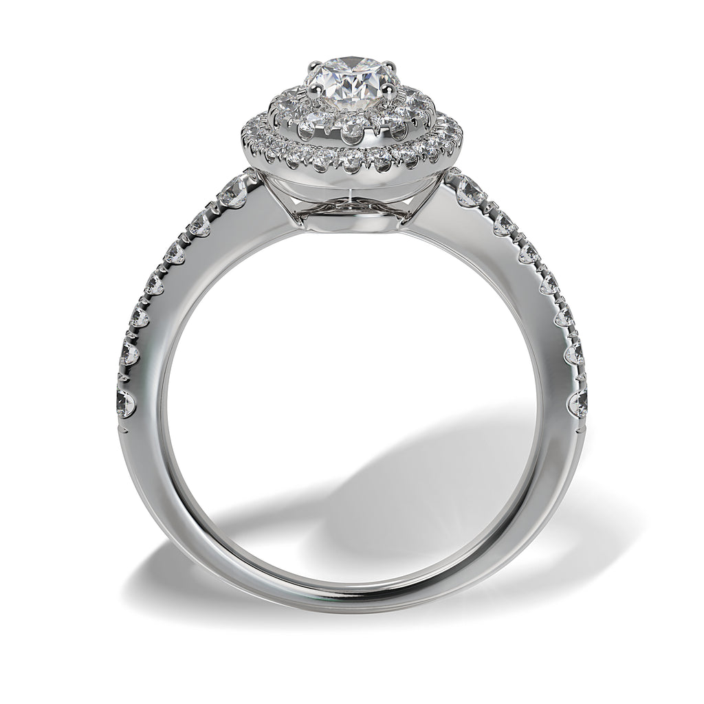 Lab Grown Diamond Halo Engagement Ring (8055182950630)