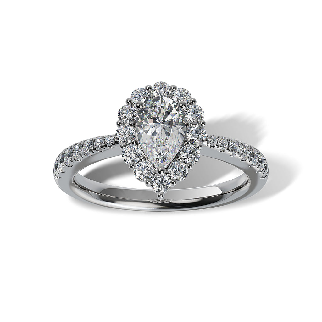 Lab Grown Diamond Halo Engagement Ring (8055183180006)