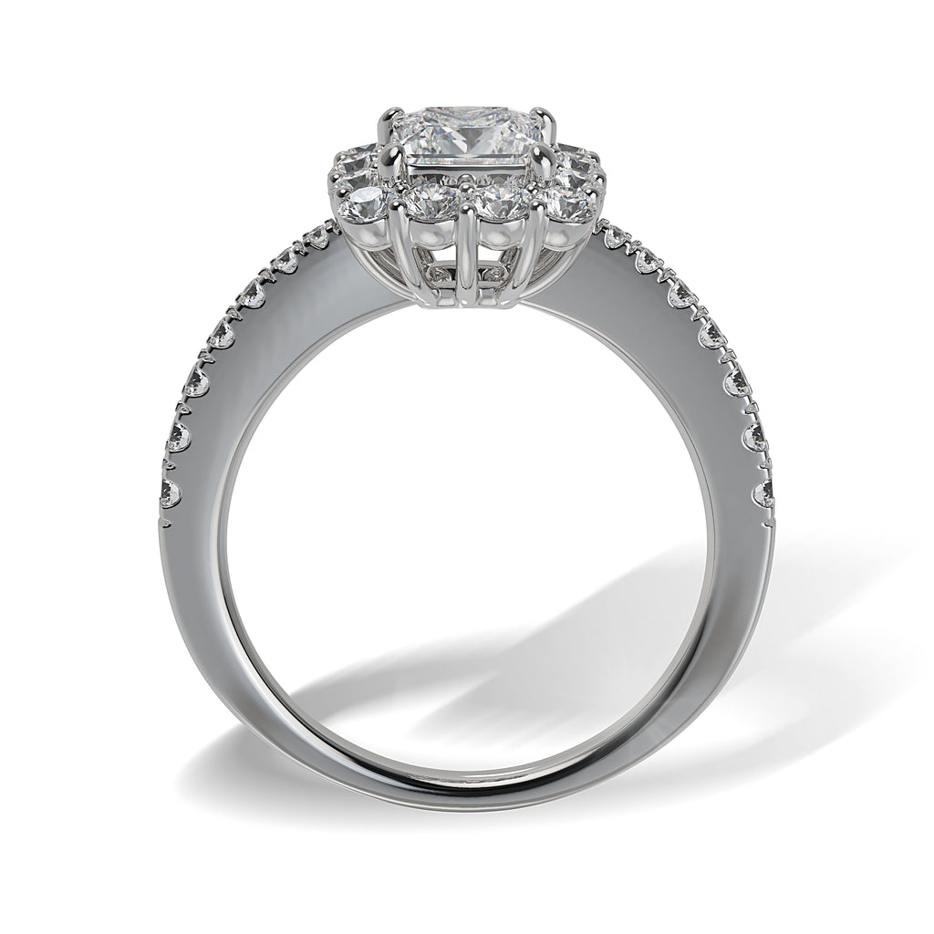 Lab Grown Diamond Halo Engagement Ring (8055183212774)