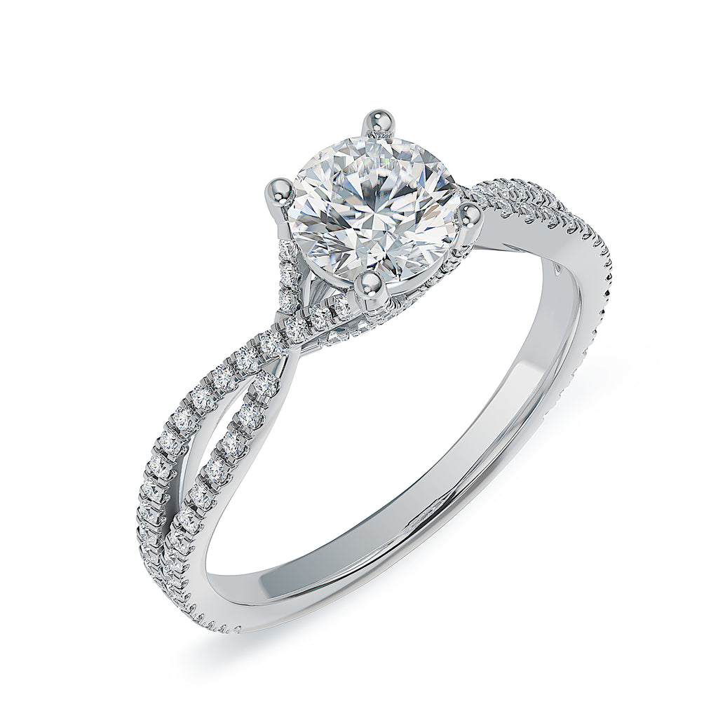Lab Grown Diamond Engagamenet Ring (8055183311078)